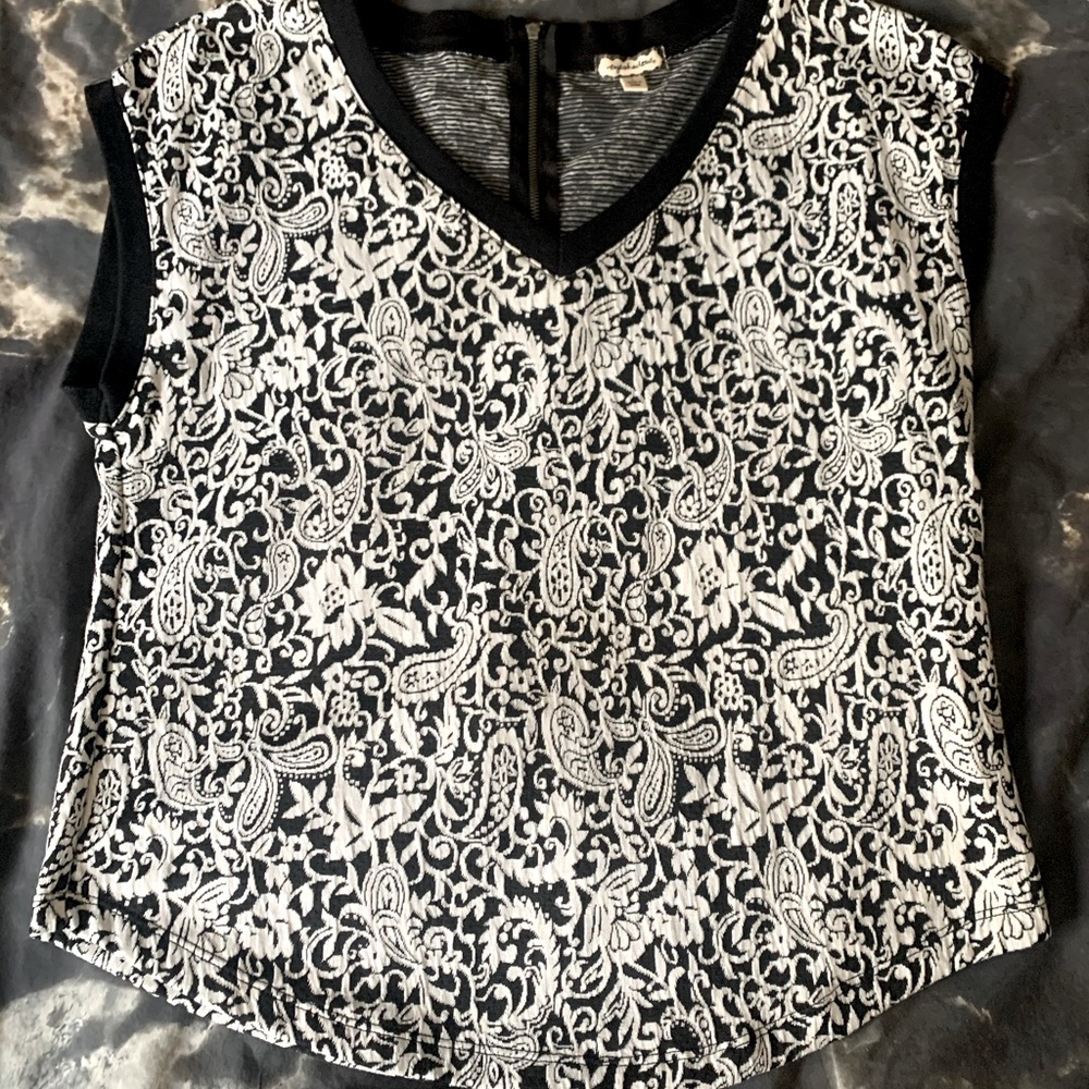 Black and white shirt
